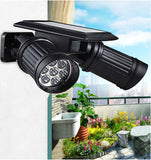 Super Bright Solar Outdoor Light with Double Turn-able Heads, IP44 Waterproof