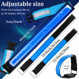 Rechargeable LED Reflective Belt and Arm Wrist Bands Set for Safety Running Jogging Biking Gear
