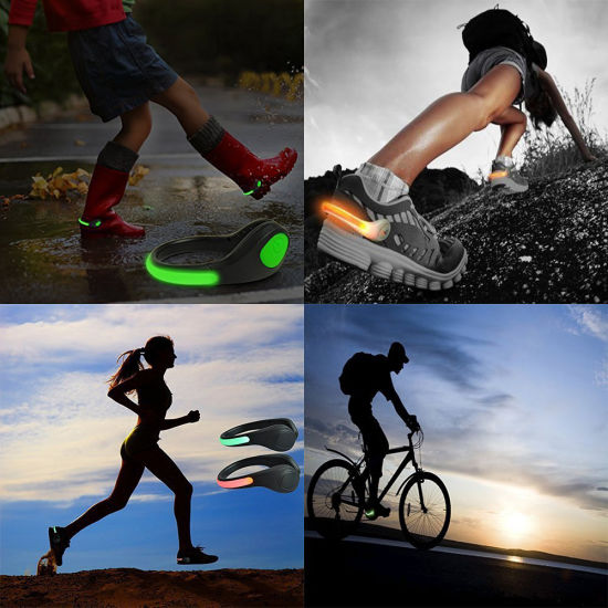LED Luminous Shoe Clip Light Night Warning Safety Cycling Bike Running –  XoomBot