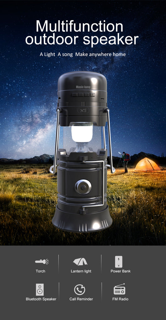 Large Solar Lantern Powered LED Light & Fan - 6 in 1 Portable Collapsible  Rechargeable Camping Lamp W/ Fan, Charging Station & Battery Backup Indoor