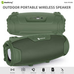 Portable Indoor Outdoor Entertainment Speaker With Microphone & Shoulder Strap
