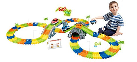 Toy Train & 3D Track Set, 192 DIY pieces