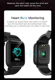 Waterproof Smartwatch with Heart Rate, Blood Pressure & Oxygen Level Monitor