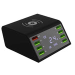 Wireless Smart Charging Station with 8 USB Ports