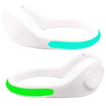 LED Luminous Lighting Shoe Clip Night Running Safety Sports Protect Warning Tool (White)