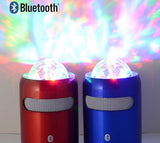Portable Wireless Streaming Speaker with Party Lights, Blue
