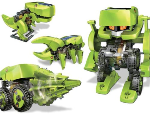 DIY Toy Outdoors Solar Powered 4-in-1 Transforming Robot Science Educational Kit