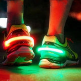 LED Luminous Shoe Clip Light Night Warning Safety Cycling Bike Running (Pack of 2)