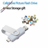 Xoombot 64GB Photo Stick Flash Drive 3 in 1 USB Picture Keeper