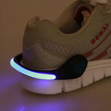 LED Luminous Lighting Shoe Clip Night Running Safety Sports Protect Warning Tool